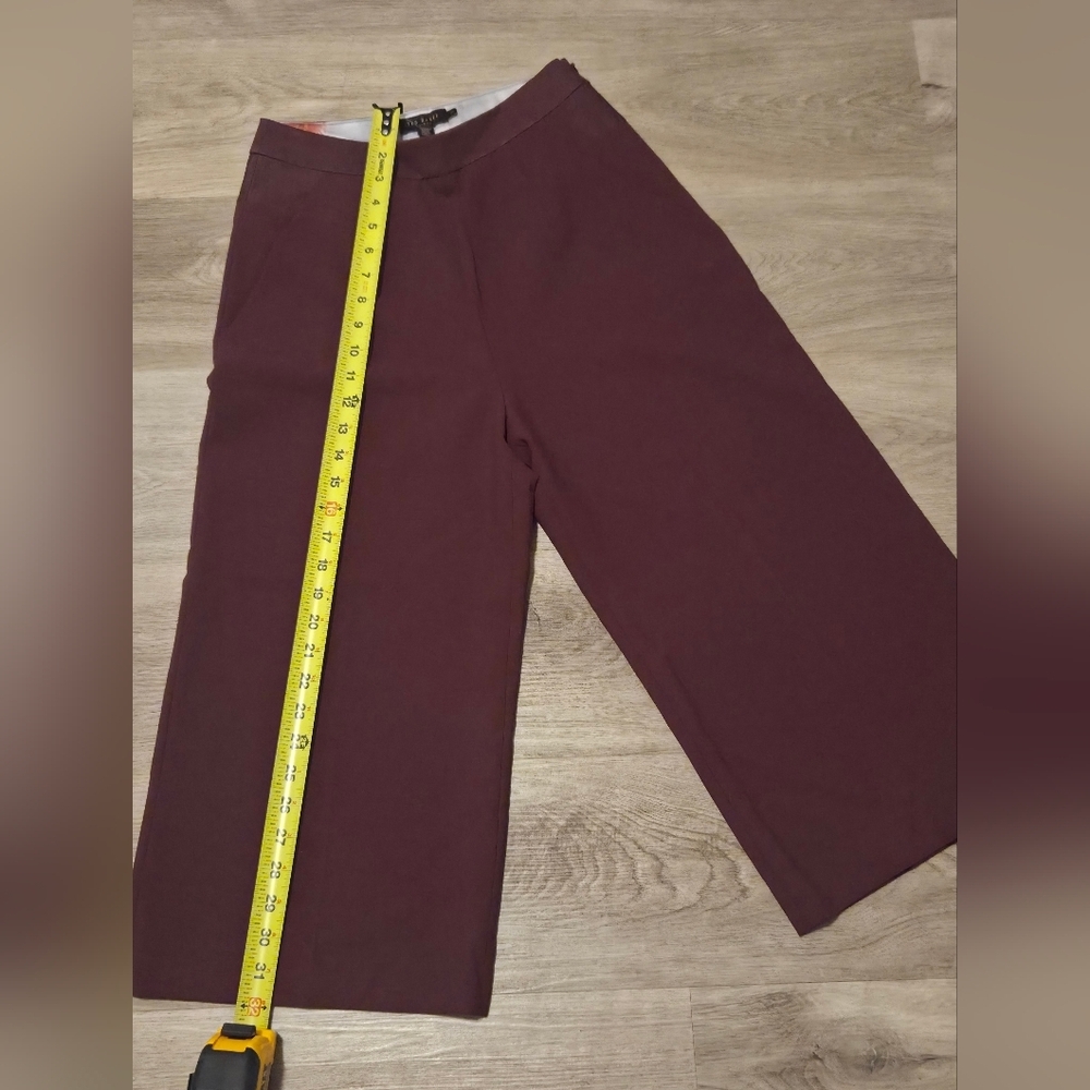 Ted Baker Red Flare Jeans High-Waisted Wide-Leg Size # 1 - Picture 7 of 7